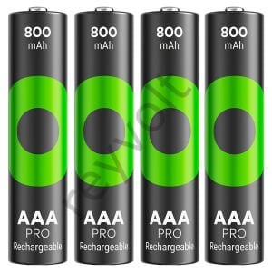 Gp Recyko  Pro 800 MAH 1.2 Volt AAA İnce Kalem Şarjlı Pil 4lü Paket