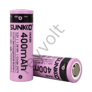 Sunkko Ifr 3.2 Volt 400 MAH 14430 Şarj Edilebilir Pil (Tekli)