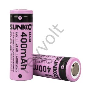Sunkko Ifr 3.2 Volt 400 MAH 14430 Şarj Edilebilir Pil (Tekli)