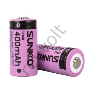 Sunkko Ifr 3.2 Volt 400 MAH 16430 Şarj Edilebilir Pil (Tekli)