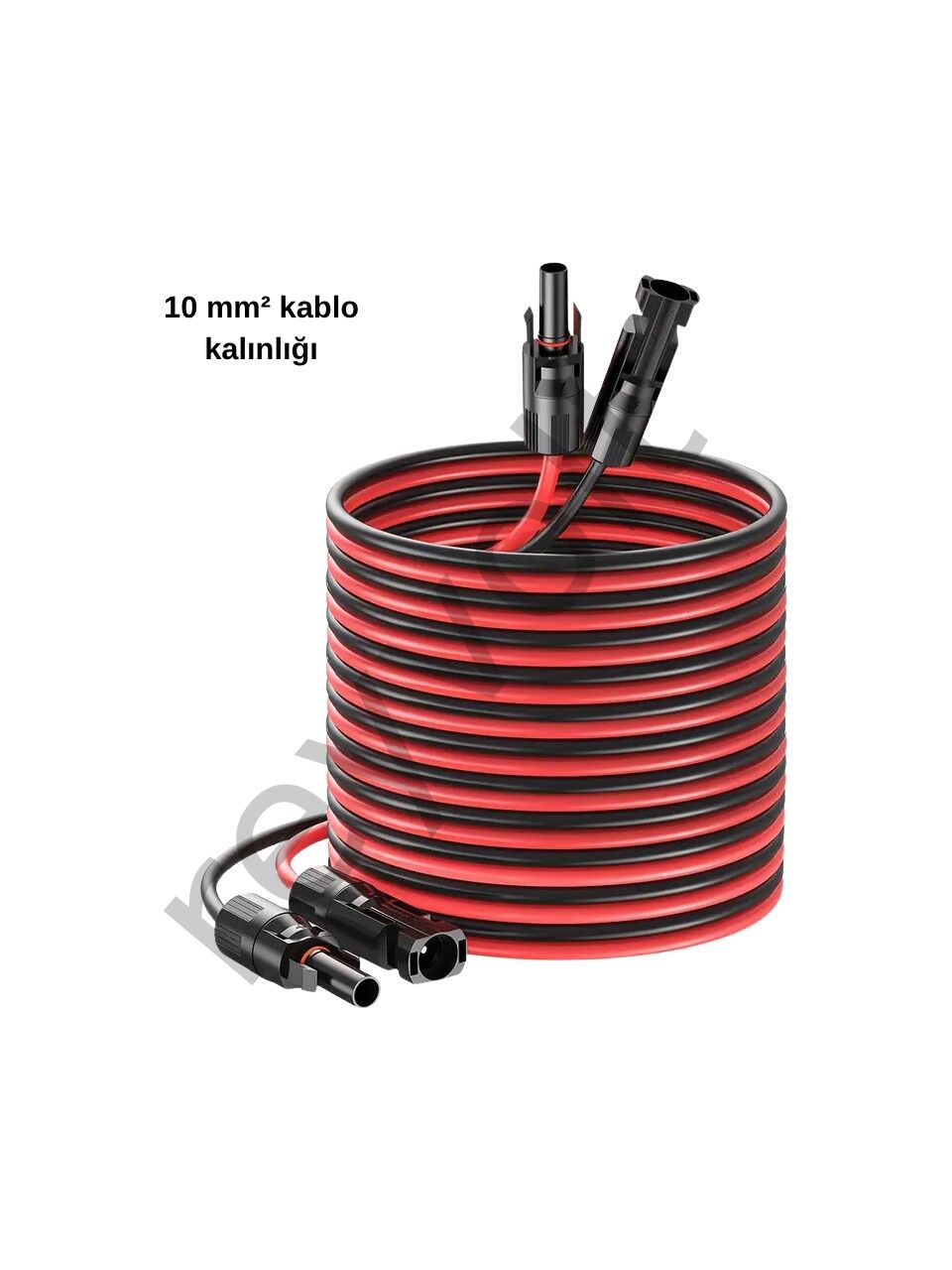 Solar Kablo Çap 10 mm2 Mc4 Soketli