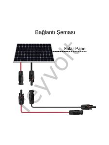 Solar Kablo Çap 10 mm2 Mc4 Soketli