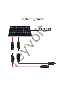 Solar Kablo Çap 6 mm2 Mc4 Soketli
