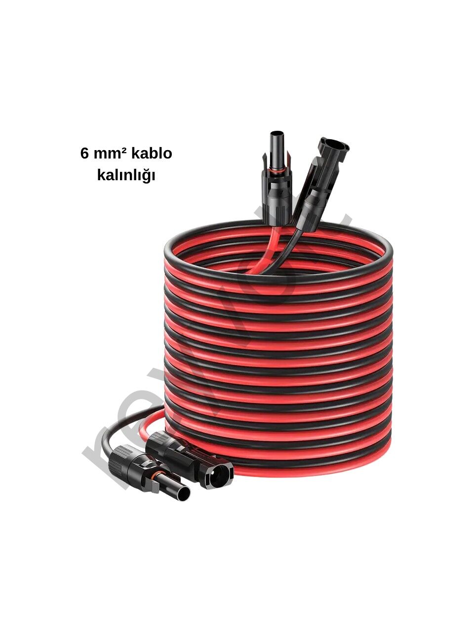 Solar Kablo Çap 6 mm2 Mc4 Soketli