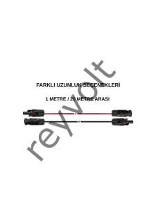 Solar Kablo Çap 4 mm2 Mc4 Soketli