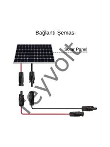 Solar Kablo Çap 4 mm2 Mc4 Soketli