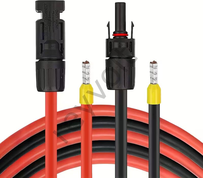 Solar Kablo Çap 4 mm2 MC4 Soket ve Yüksük Uçlu