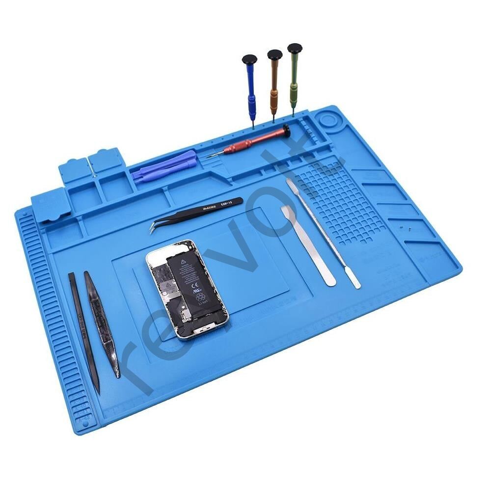 Silikon Tamir Onarım Lehim Matı Pedi Isıya Dayanıklı Magnetli Antistatik (45X30 CM)