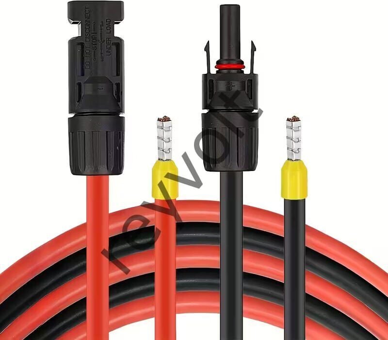 Solar Kablo Çap 10 mm2 MC4 Soket ve Yüksük Uçlu