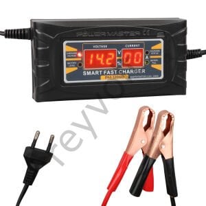 12 V Max 6 Amper Akıllı Hızlı Dijital Göstergeli Akü Şarj Cihazı 150X75X60MM