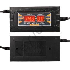 12 V Max 6 Amper Akıllı Hızlı Dijital Göstergeli Akü Şarj Cihazı 150X75X60MM